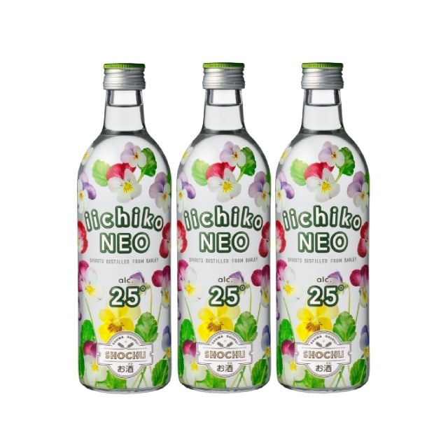 【送料無料】iichiko NEO(イイチコ ネオ) 25度 500ml×3本 瓶 麦焼酎 三和酒類 大分県