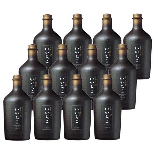 【送料無料】いいちこ民陶 くろびん 25度 720ml×12本 陶器 三和酒類 大分県
