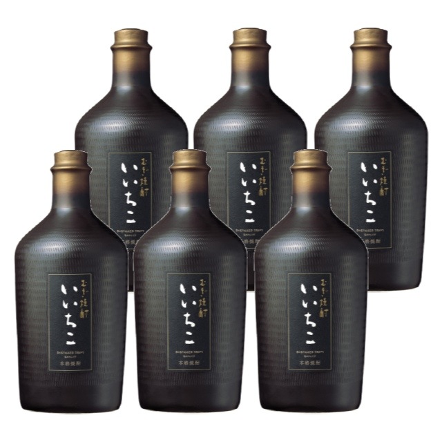 【送料無料】いいちこ民陶 くろびん 25度 720ml×6本 陶器 三和酒類 大分県