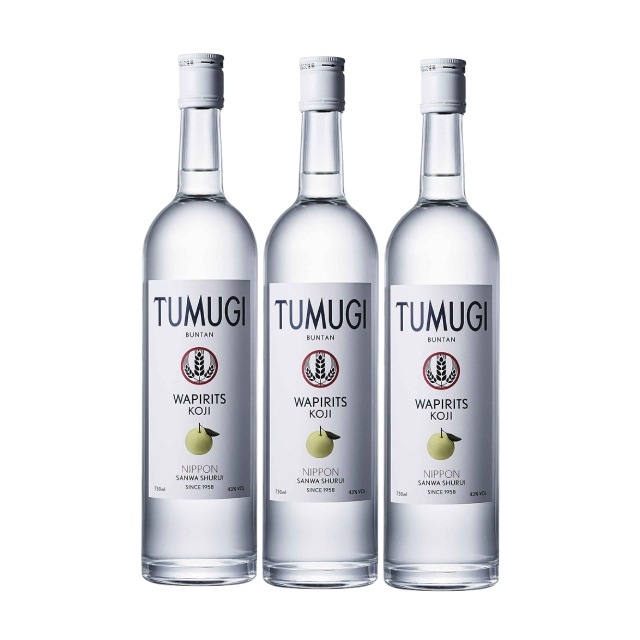 【送料無料】TUMUGI(つむぎ) BUNTAN ブンタン 43度 750ml×3本 瓶 スピリッツ 三和酒類 大分県
