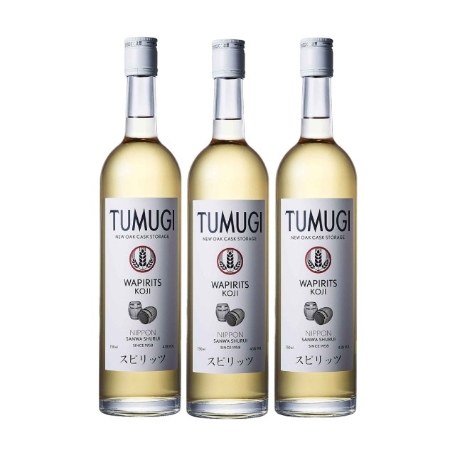 【送料無料】TUMUGI(つむぎ) NEW OAK CASK STORAGE 43度 750ml×3本 三和酒類 大分県