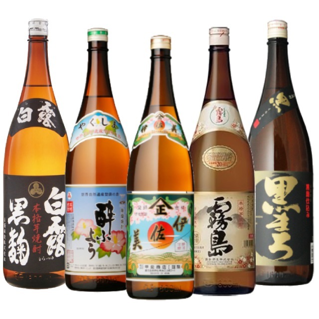 【送料無料】プレミアム焼酎 伊佐美・三岳酔ふようが入ったお得なセット！伊佐美・三岳酔ふよう・霧島 宮崎限定・白露 黒麹・黒まろ 25度 1800ml×各1本 計5本