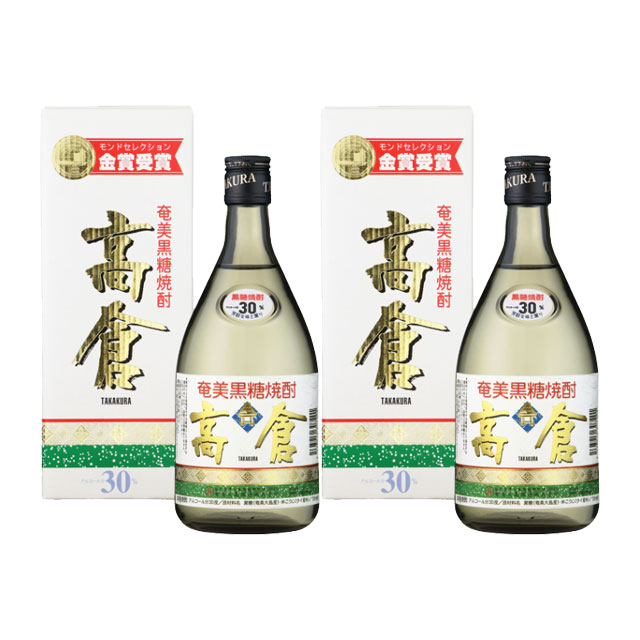 【送料無料】高倉 30度 720ml×2本 黒糖焼酎 奄美大島酒造