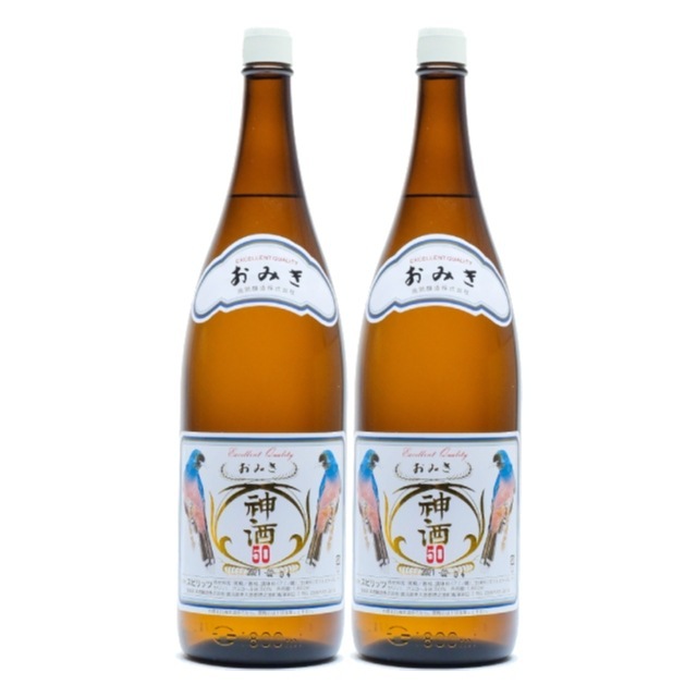【送料無料】神酒（おみき）50度 1800ml×2本 ジャパニーズ ホワイトラム 高岡醸造