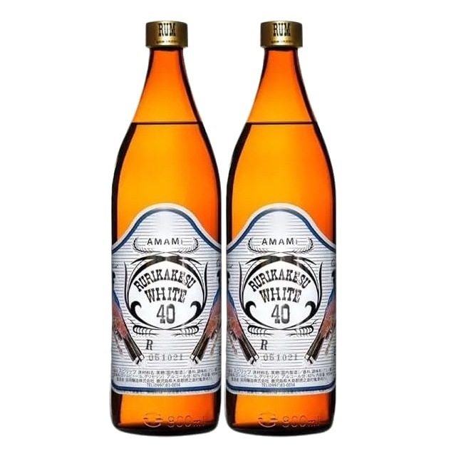 【送料無料】ルリカケス ホワイト 40度 900ml×2本 ジャパニーズラム酒 高岡醸造