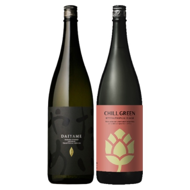 【送料無料】2025年3月13日より出荷予定！だいやめ・チルグリーン bitter&tropical 25度 1800ml×各1本 計2本 焼酎 濱田酒造