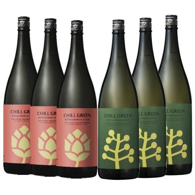 【送料無料】2025年3月13日より出荷予定！チルグリーンspicycitrus・bitter&tropical 25度 1800ml×各3本 計6本 焼酎 濱田酒造