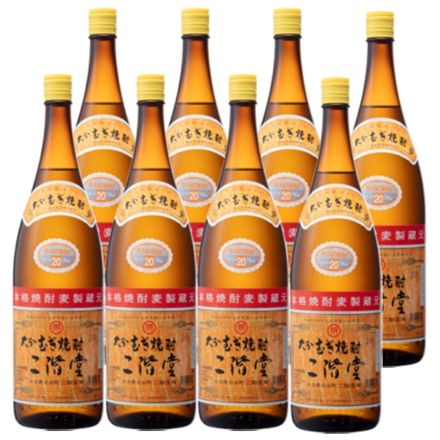 【送料無料】二階堂 20度 1800ml×8本 麦焼酎 二階堂酒造 大分