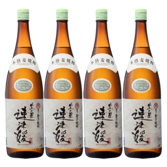 【送料無料】速津媛(はやつひめ)  トヨノホシ 25度 1800ml×4本 麦焼酎 二階堂酒造 大分