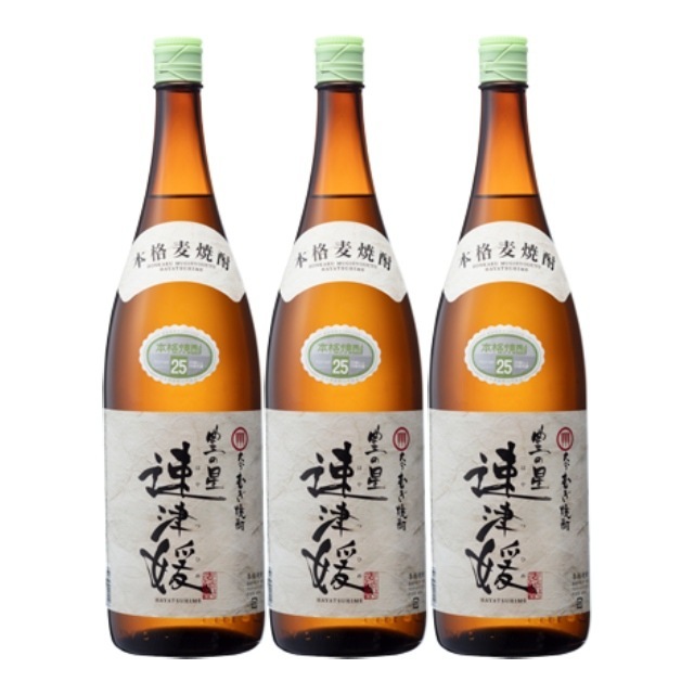 【送料無料】速津媛(はやつひめ)  トヨノホシ 25度 1800ml×3本 麦焼酎 二階堂酒造 大分