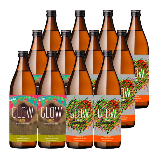 【送料無料】2025年3月17日より出荷予定！GLOW EP07・EP08 25度 900ml×各6本 計12本 芋焼酎 若潮酒造
