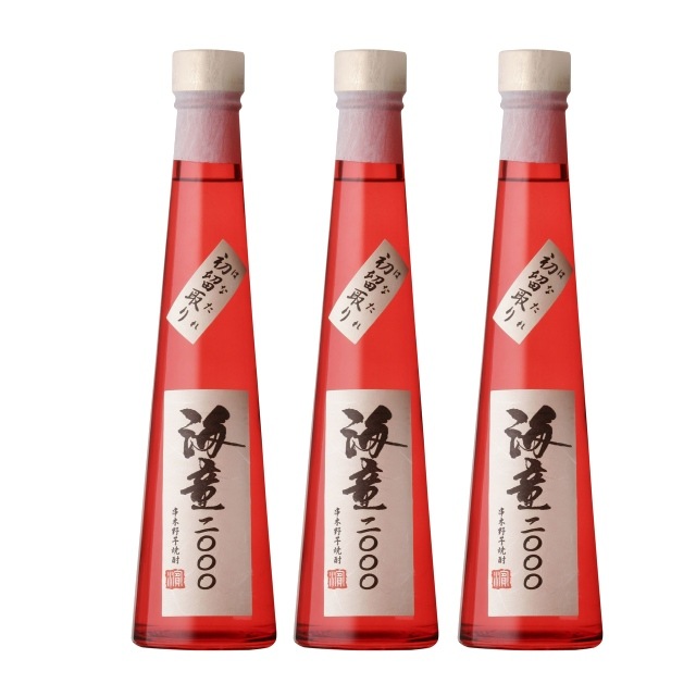 【送料無料】海童(かいどう) 2000 初留取り 化粧箱入 43度 300ml×3本 瓶 芋焼酎ハナタレ 濱田酒造
