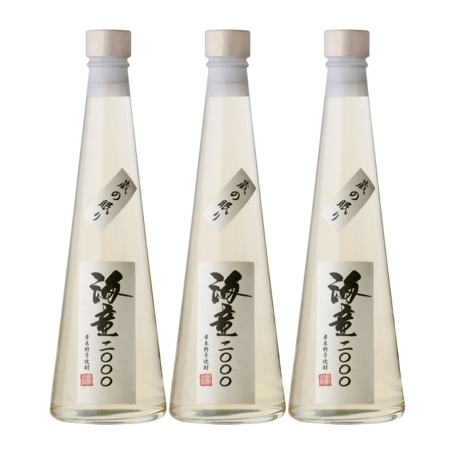 【送料無料】海童(かいどう)2000 蔵の眠り 化粧箱入 35度 500ml×3本 瓶 樫樽貯蔵芋焼酎 濱田酒造