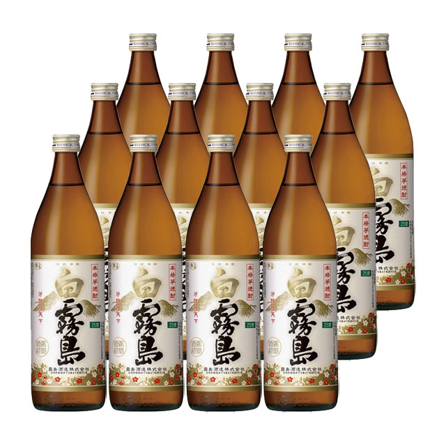 【送料無料】白霧島 25度 900ml×12本 芋焼酎 霧島酒造