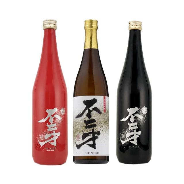 【送料無料】不二才（ぶにせ)・RED・BLACK 25度 720ml×各1本 計3本 芋焼酎 佐多宗二商店