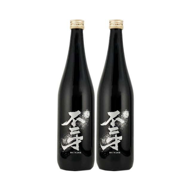 【送料無料】不二才（ぶにせ）BLACK 黒麹 25度 720ml×2本 芋焼酎 佐多宗二商店