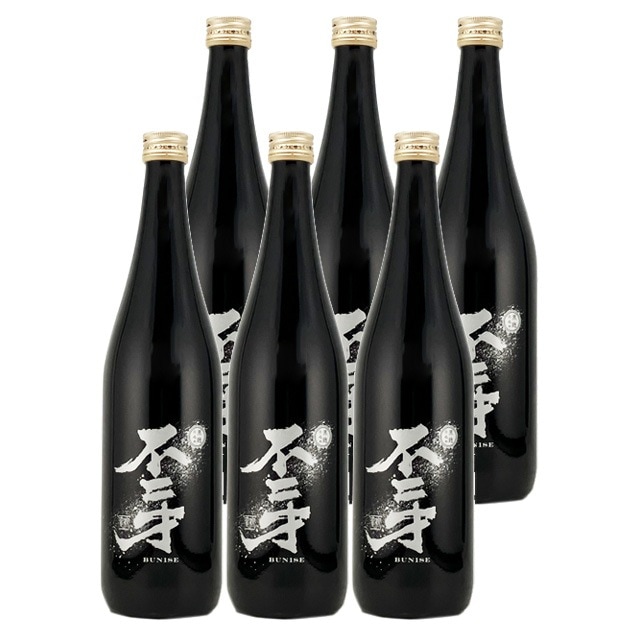 【送料無料】不二才（ぶにせ）BLACK 黒麹 25度 720ml×6本 芋焼酎 佐多宗二商店