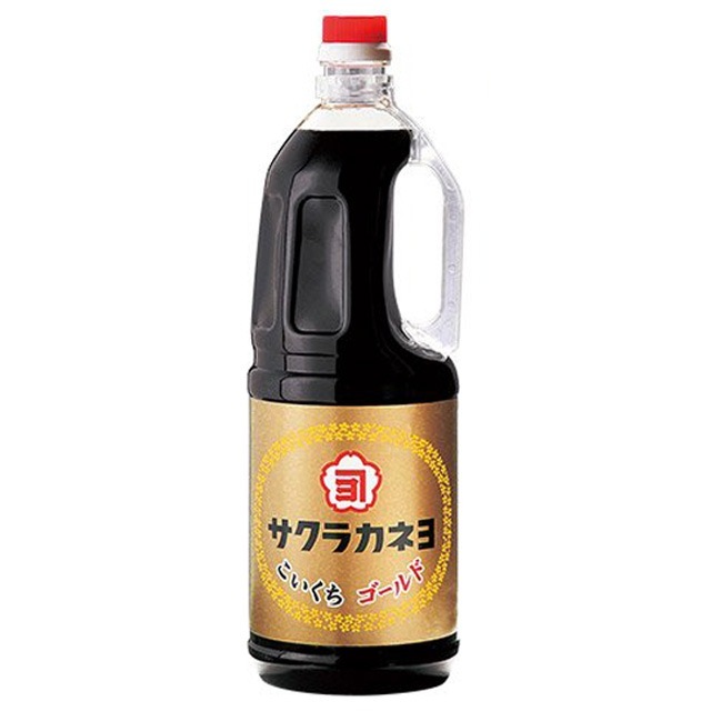 サクラカネヨ　こいくち醤油　ゴールド　1.8L　吉村醸造　濃口醤油　鹿児島醤油　