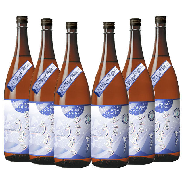 【送料無料】鹿児島限定 シュわうまっ 薩摩七夕 ムラサキマサリ 25度 1800ml×6本 芋焼酎 田崎酒造