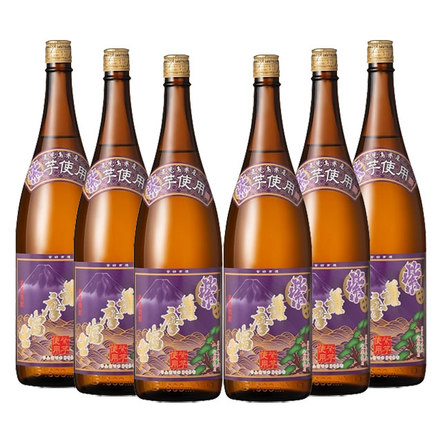 【送料無料】紫薩摩富士 25度 1800ml×6本 芋焼酎 濱田酒造