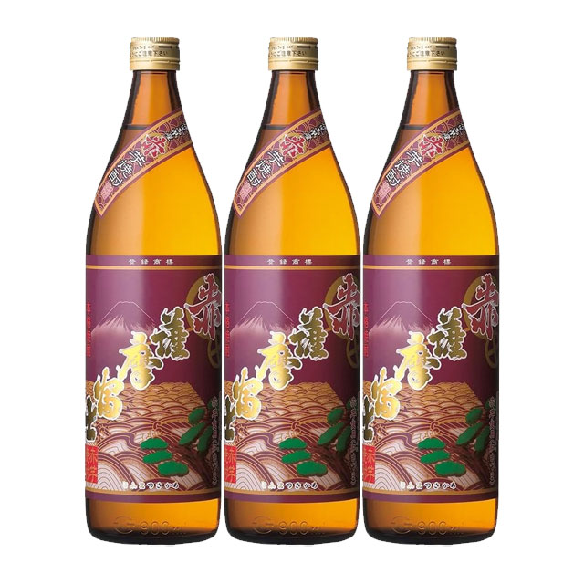 【送料無料】赤薩摩富士 25度 900ml×3本 芋焼酎 濱田酒造