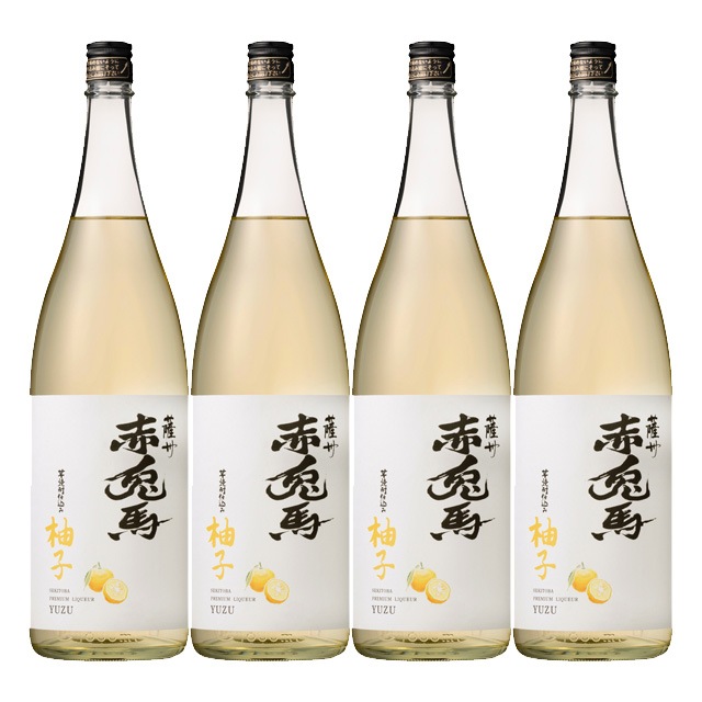 【送料無料】赤兎馬柚子(せきとば) 14度 1800ml×4本 リキュール 薩洲濱田屋伝兵衛