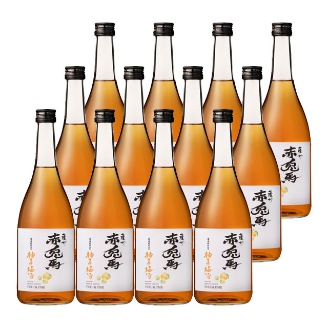 【送料無料】赤兎馬柚子梅酒(せきとば) 14度 720ml×12本 薩洲濱田屋伝兵衛