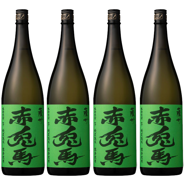 【送料無料】薩州赤兎馬 抹茶使用 25度 1800ml×4本 芋焼酎 濱田屋伝兵衛