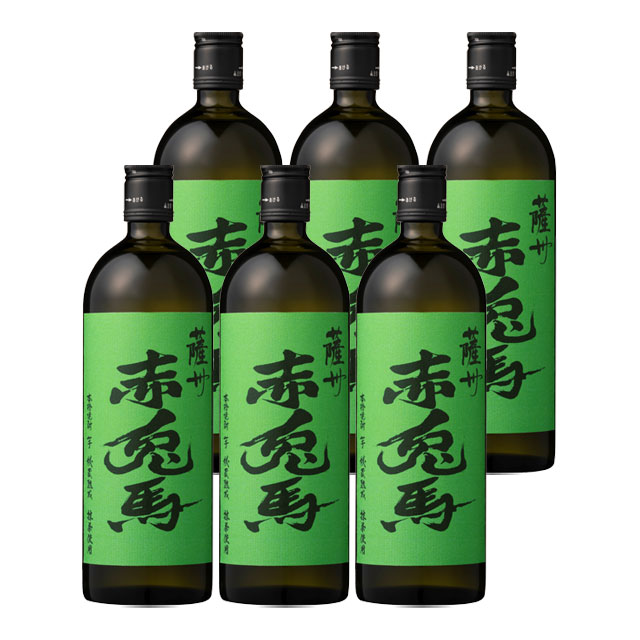 【送料無料】薩州赤兎馬 抹茶使用 25度 720ml×6本 芋焼酎 濱田屋伝兵衛