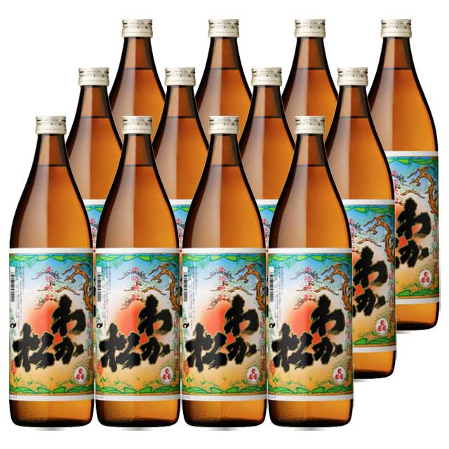 【送料無料】わか松 25度 900ml×12本 芋焼酎 若松酒造