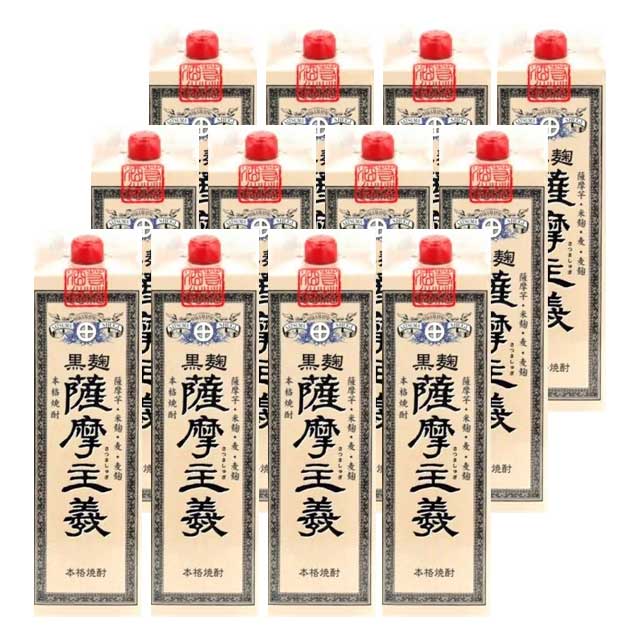 【送料無料】薩摩主義パック 25度 1800ml×12本 芋焼酎 若松酒造