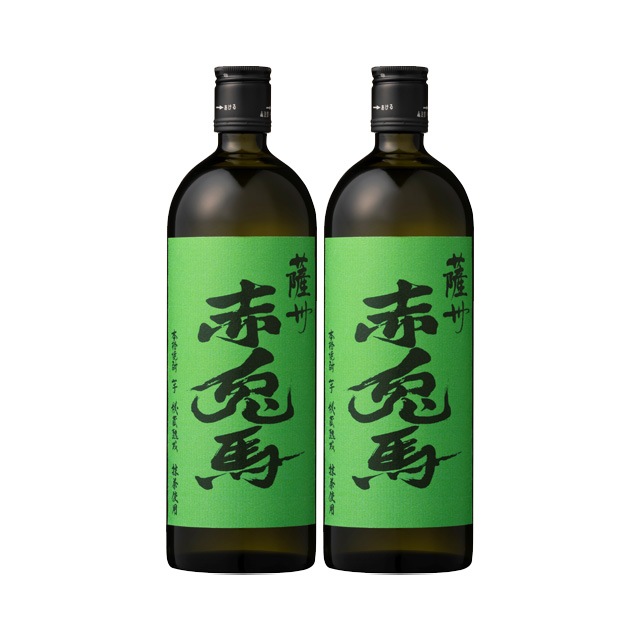 【送料無料】薩州赤兎馬 抹茶使用 25度 720ml×2本 芋焼酎 濱田屋伝兵衛