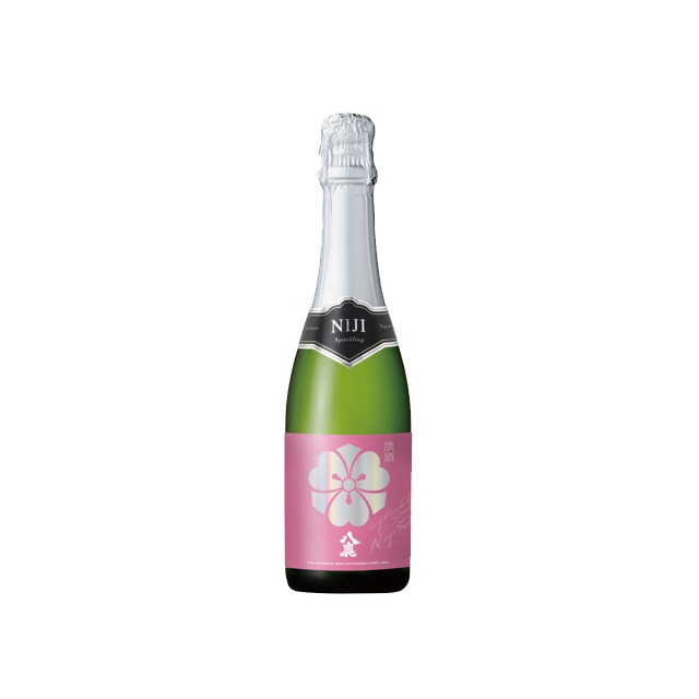 純米 日本酒スパークリング NijiRose 虹 8度 360ml 八鹿酒造
