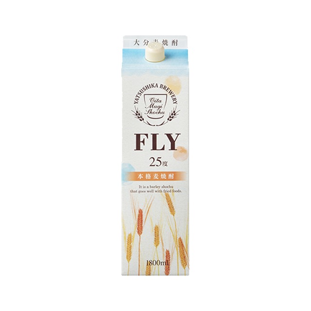 大分麦焼酎 ＦＬＹ 25度 パック 1800ml 麦焼酎 八鹿酒造