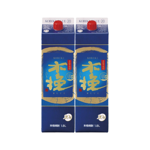 【送料無料】木挽BLUE 20度 パック 1800ml×2本 芋焼酎 雲海酒造