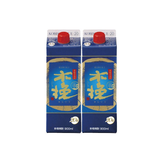 【送料無料】木挽BLUE 20度 パック 900ml×2本 芋焼酎 雲海酒造