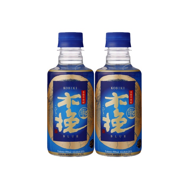 【送料無料】木挽BLUE 25度 ペット 500ml×2本 芋焼酎 雲海酒造