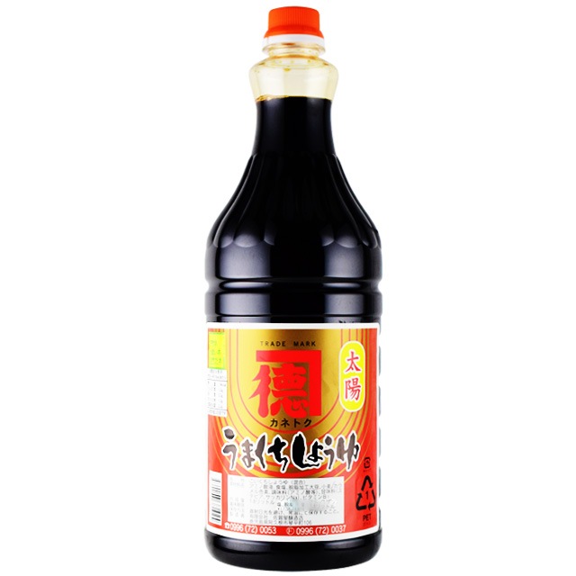 送料無料　カネトク醤油　太陽うまくちしょうゆ　1.8L×10本　　佐賀屋醸造 　濃口醤油　鹿児島あまくち醤油