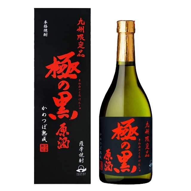極の黒 原酒 化粧箱入 37度 720ml瓶 芋焼酎 さつま無双 鹿児島県 九州限定品