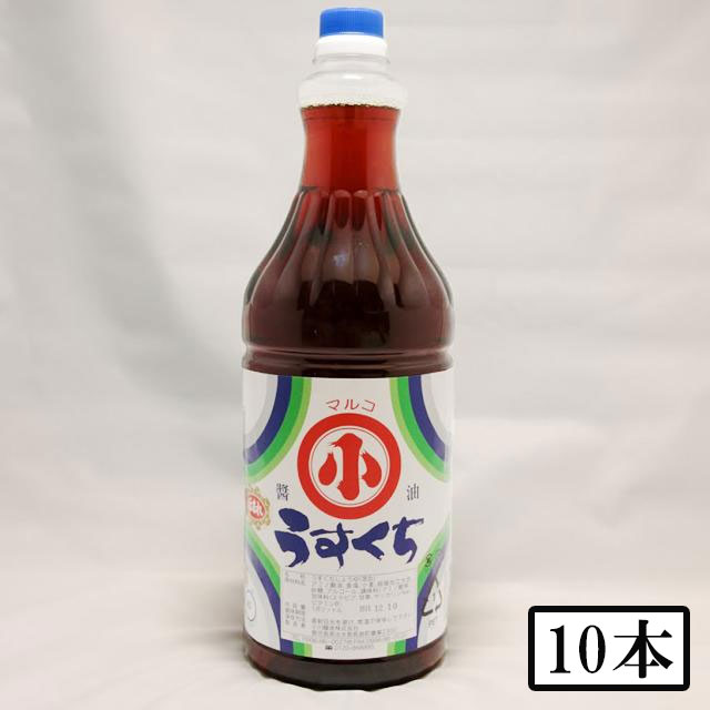 マルコ 薄口上級 ほまれ ペット 1.8L×10本セット　小川醸造