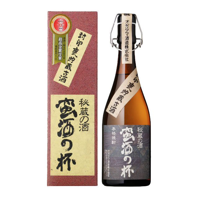 蛮酒の杯 25度 720ml瓶 かめつぼ貯蔵芋焼酎古酒 オガタマ酒造 鹿児島県 化粧箱入【RCP】