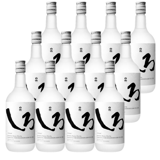 【送料無料】白岳しろ 25度 720ml×12本 米焼酎 高橋酒造 球磨焼酎