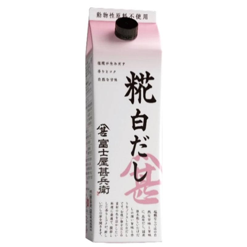 フジジン　糀白だし　パック　５００ｍｌ　富士甚醤油
