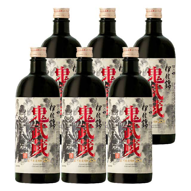 【送料無料】鹿児島限定 伊佐錦 鬼武蔵(オニムサシ) 25度 720ml 箱入×6本 芋焼酎 大口酒造