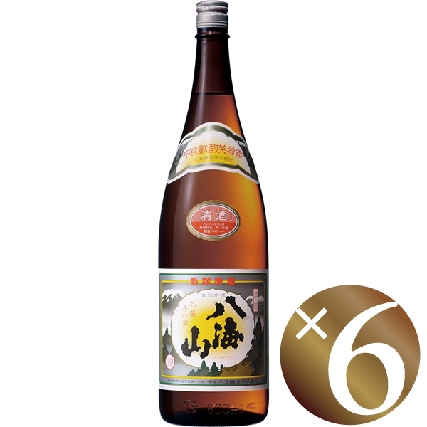 清酒 八海山/八海山　1800ml×6本 (地酒)(※同梱不可)
