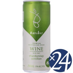 バロークス 缶　白ワイン　250ml×24本 (白ワイン)【まとめ買い】(ギフト対応不可）