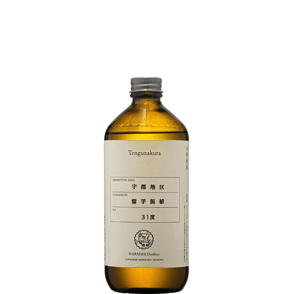 白石酒造　天狗櫻紫芋混植　31度　500ml（芋焼酎）