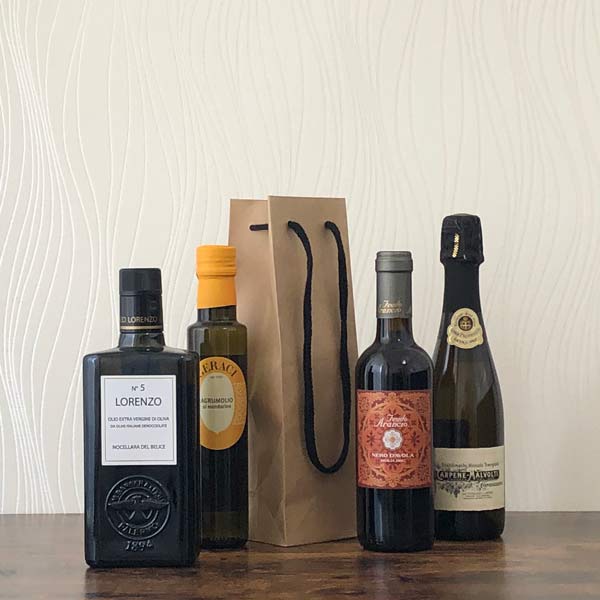 ハーフボトル1本用紙袋（茶色）