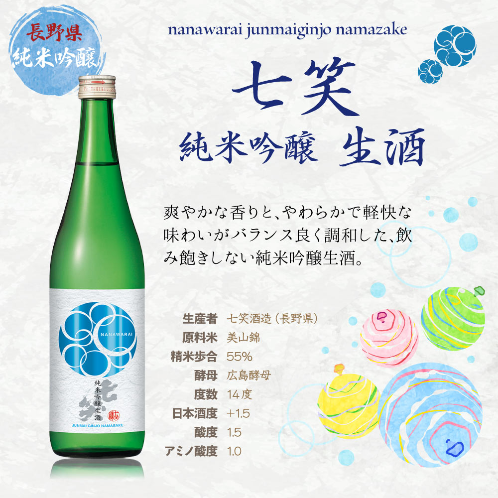 【クール便送料込】【2025年】ワンランク上の高級酒 冷やして美味しい 夏の 純米吟醸 4合瓶 飲み比べ 3本 セット 720ml×3本（ 日本酒 ） 七笑 美丈夫 秋鹿 季節 旬 夏 すっきり 涼しげ 冷酒 辛口 父の日