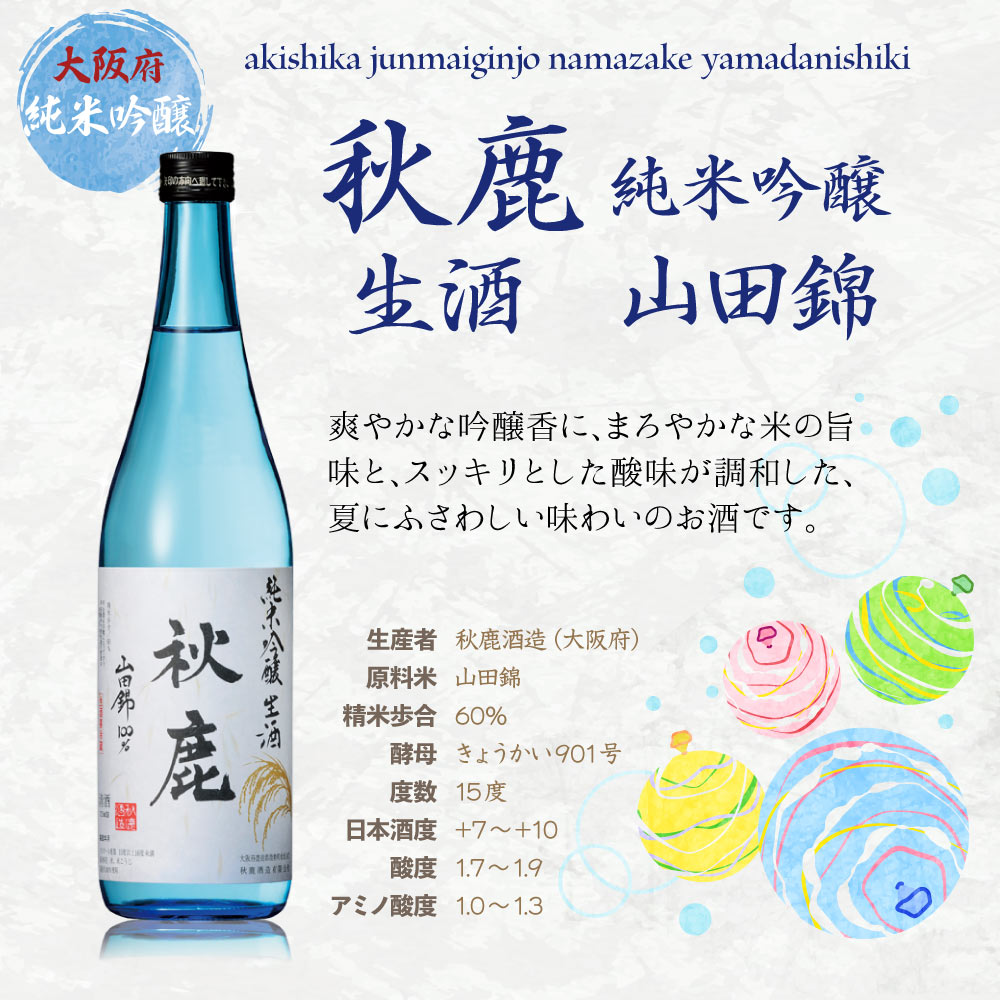 【クール便送料込】【2025年】ワンランク上の高級酒 冷やして美味しい 夏の 純米吟醸 4合瓶 飲み比べ 3本 セット 720ml×3本（ 日本酒 ） 七笑 美丈夫 秋鹿 季節 旬 夏 すっきり 涼しげ 冷酒 辛口 父の日